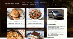 Desktop Screenshot of 55000recipes.com