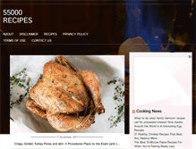 Tablet Screenshot of 55000recipes.com